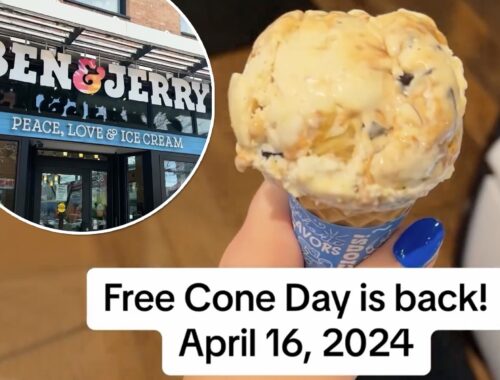 BEN & JERRY’S FREE CONE DAY
